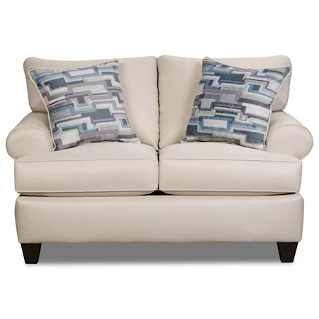 Casual and Contemporary Living Room Loveseat